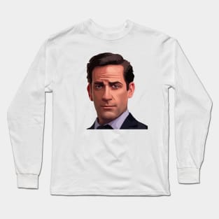 Handsome Michael Scott Long Sleeve T-Shirt